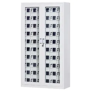 1800 * 960 * 350mm 60 Doors Charging Cabinet Glass Door Intelligent Charging Cabinet Storage USB Charging Cabinet Meeting Room Storage Cabinet