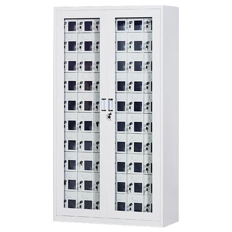 1800 * 960 * 350mm 60 Doors Charging Cabinet Glass Door Intelligent Charging Cabinet Storage USB Charging Cabinet Meeting Room Storage Cabinet
