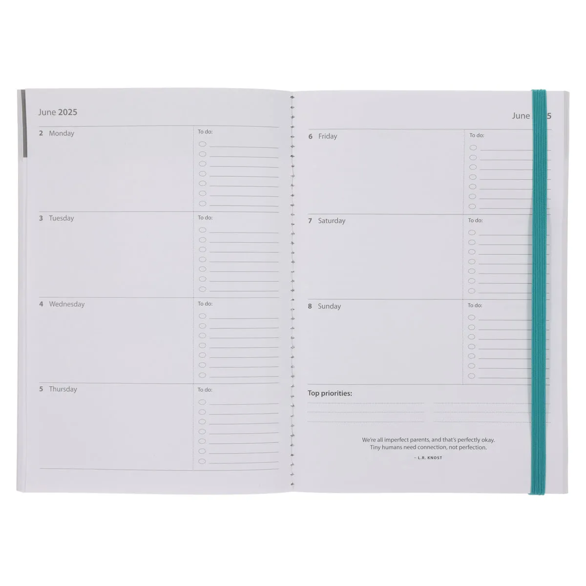 2025 A5 Diary - Daily Planner - Twisted Foliage - Paperback