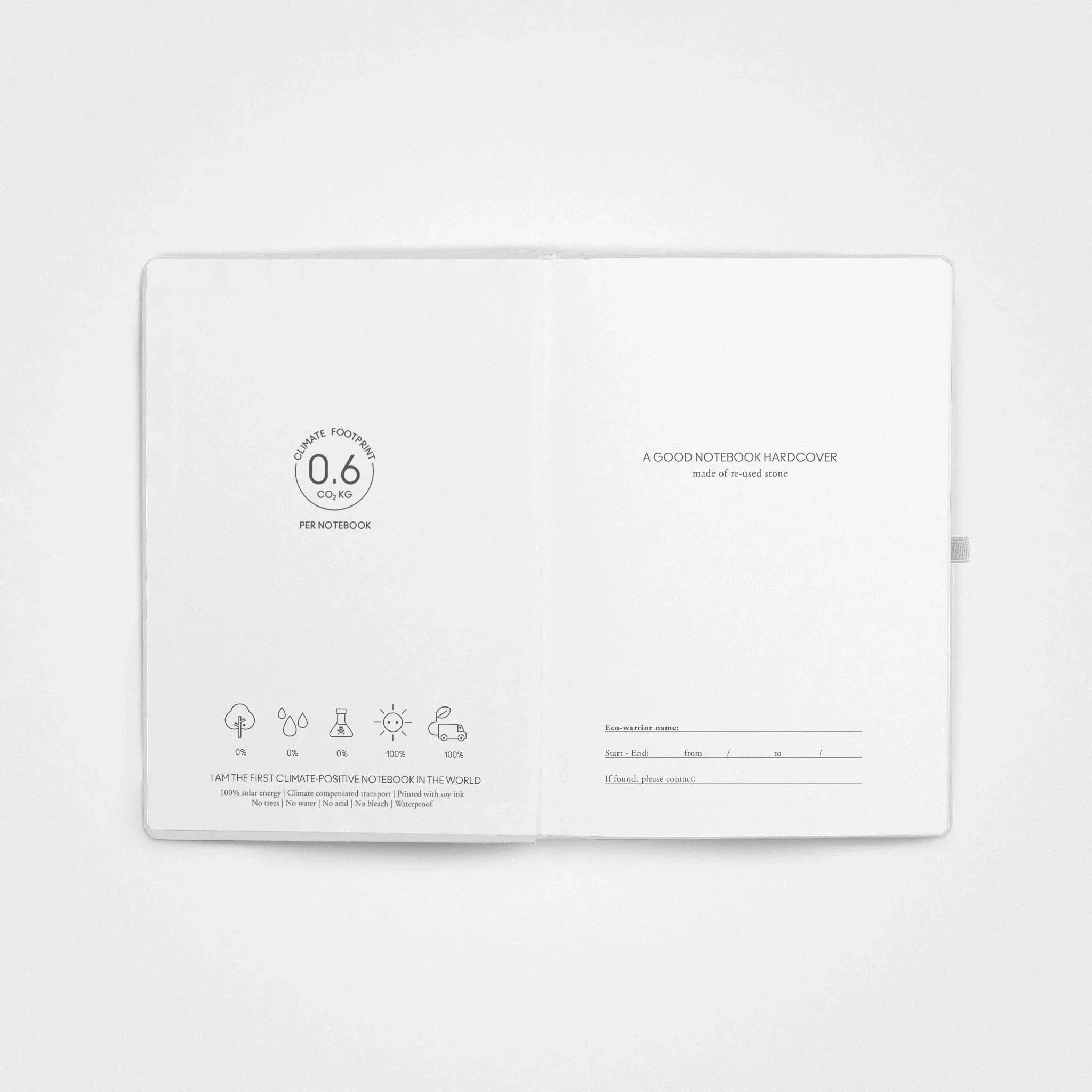 3 Pack Stone Paper Notebook Set︱A5 Hardcover, Grey Scale