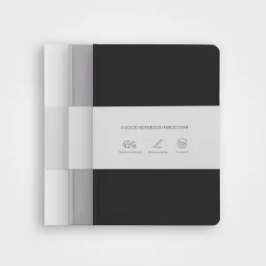 3 Pack Stone Paper Notebook Set︱A5 Hardcover, Grey Scale