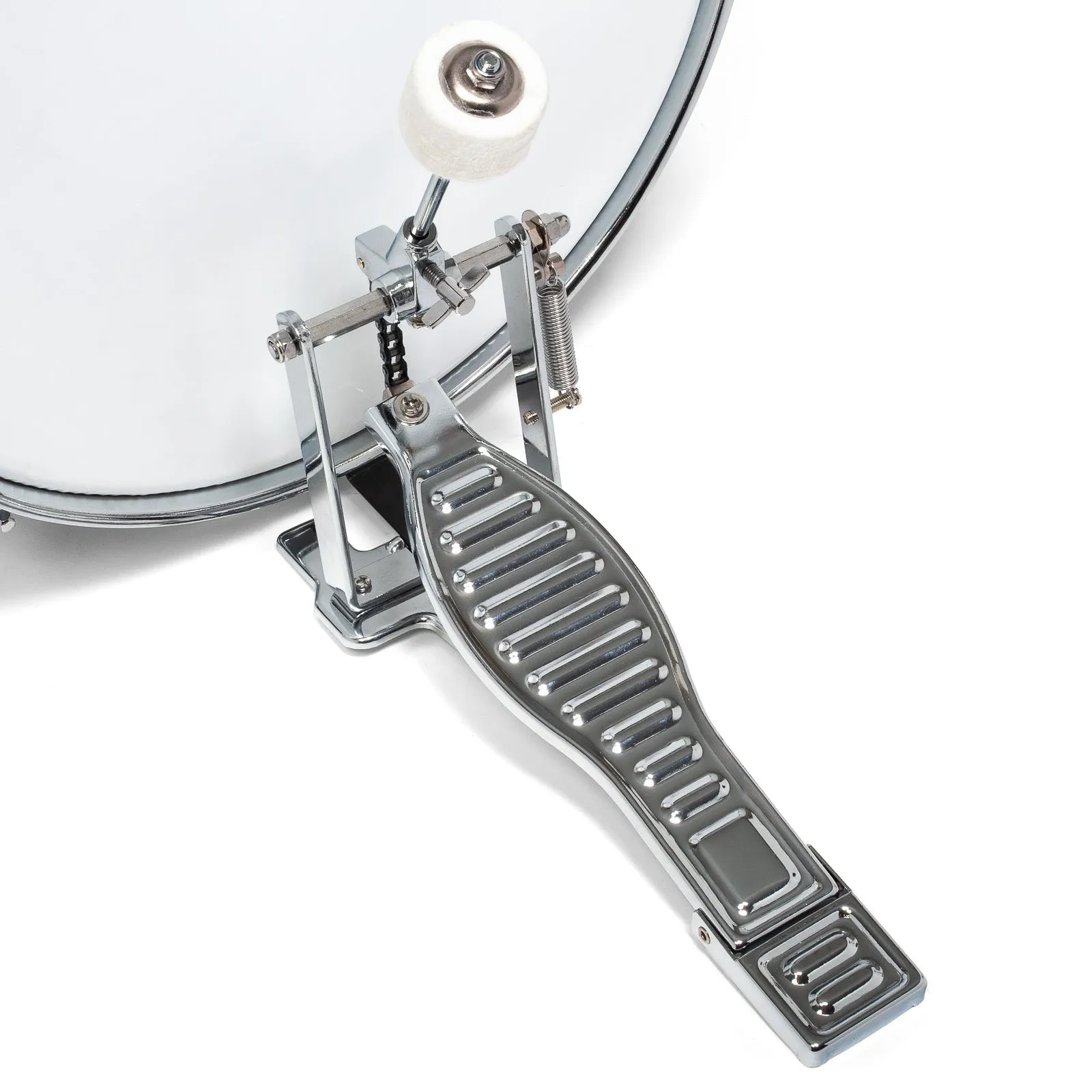 5-Piece Beginner Drum Set with Brass Cymbals