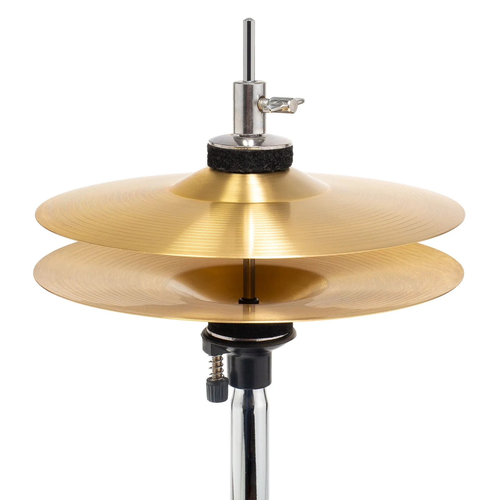 5-Piece Beginner Drum Set with Brass Cymbals