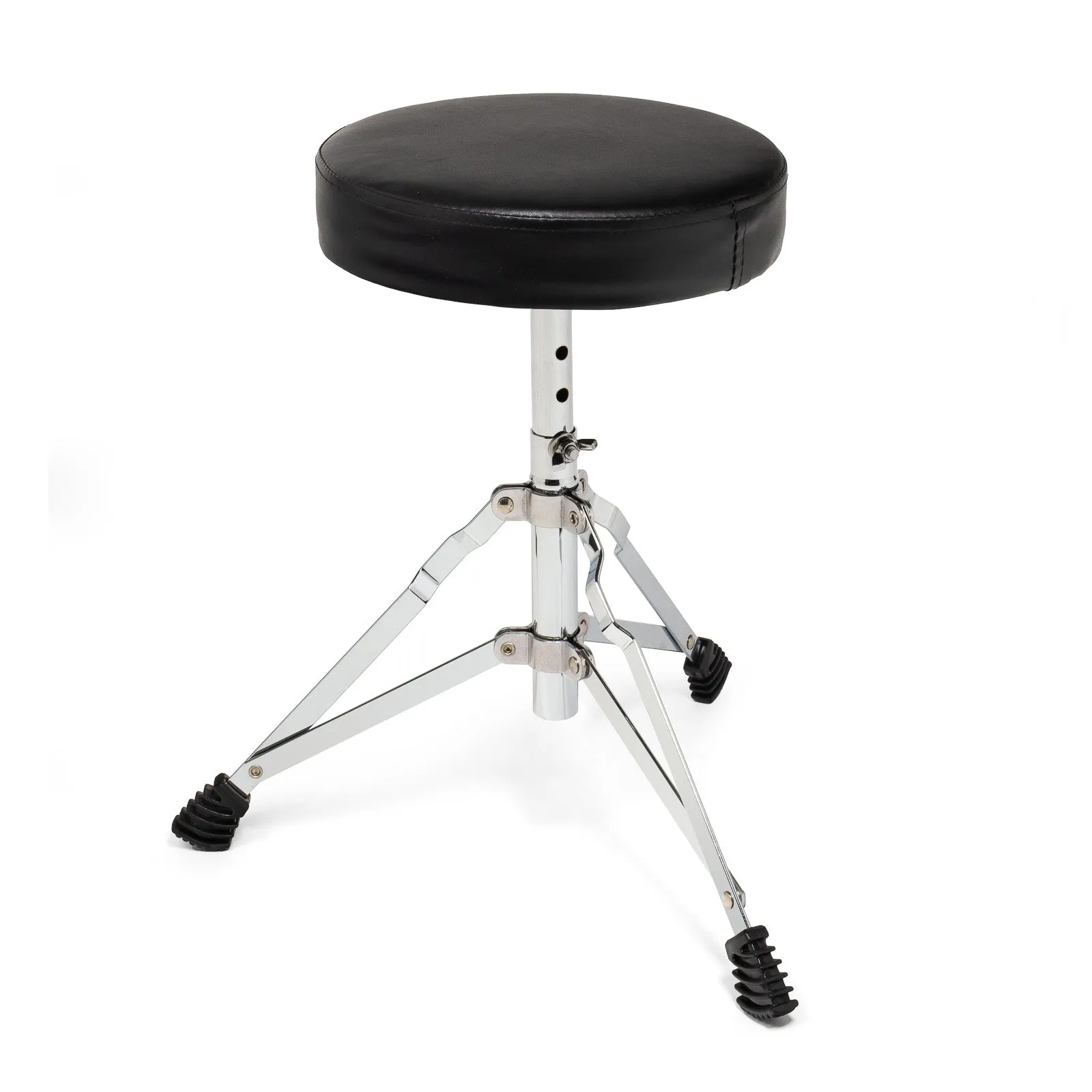 5-Piece Beginner Drum Set with Brass Cymbals