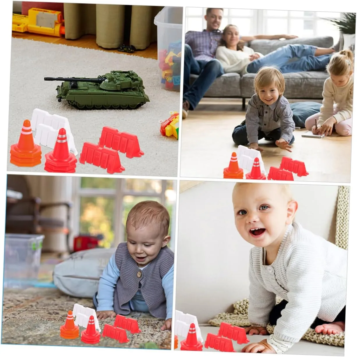 50pcs Practice Cones Traffic Scene Toys Road Sign Toy Models Simulation Road Sign Basketball Cones