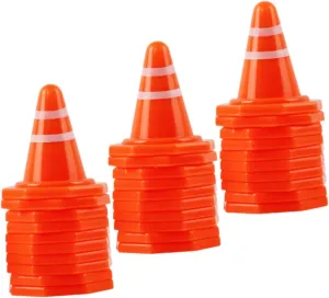 50pcs Practice Cones Traffic Scene Toys Road Sign Toy Models Simulation Road Sign Basketball Cones