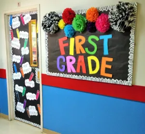 A Colorful Back-To-School Welcome Wall & Door Display!
