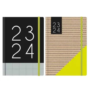 Academic A5 Week to View Organiser - Assorted Colours Planner Schedule Diary Office School Supplies