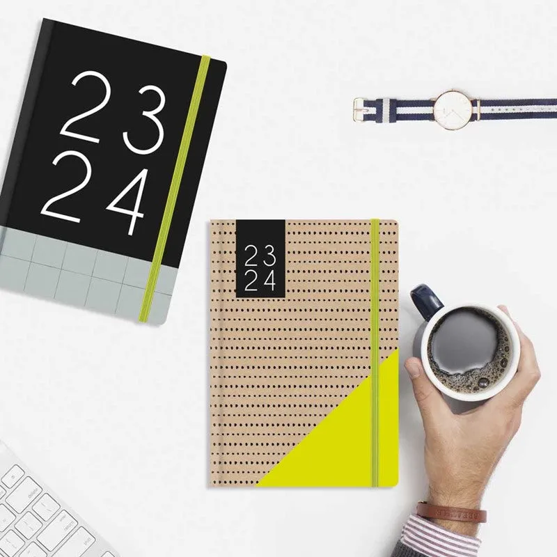 Academic A5 Week to View Organiser - Assorted Colours Planner Schedule Diary Office School Supplies