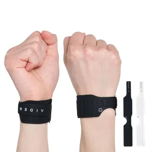Aider Cook-Grip Waterproof Wrist Brace  Magnetic Strap, Quick Wear, Free Size, Fits Left & Right  Pain Relief for TFCC, CTS, Carpal Tunnel, Injury Recovery (Black)
