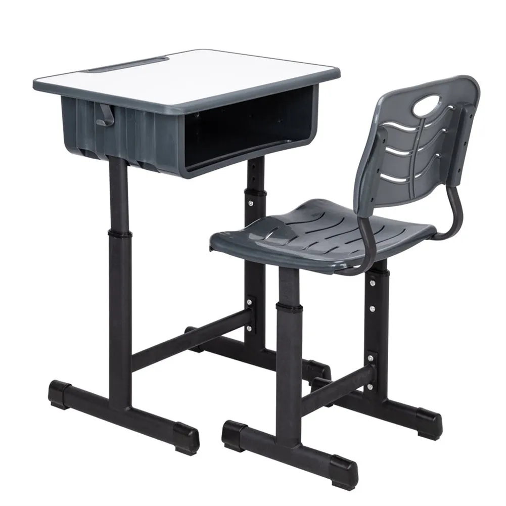AMYOVE Student Desk Chair Set Surface Ergonomic Children Sturdy Table