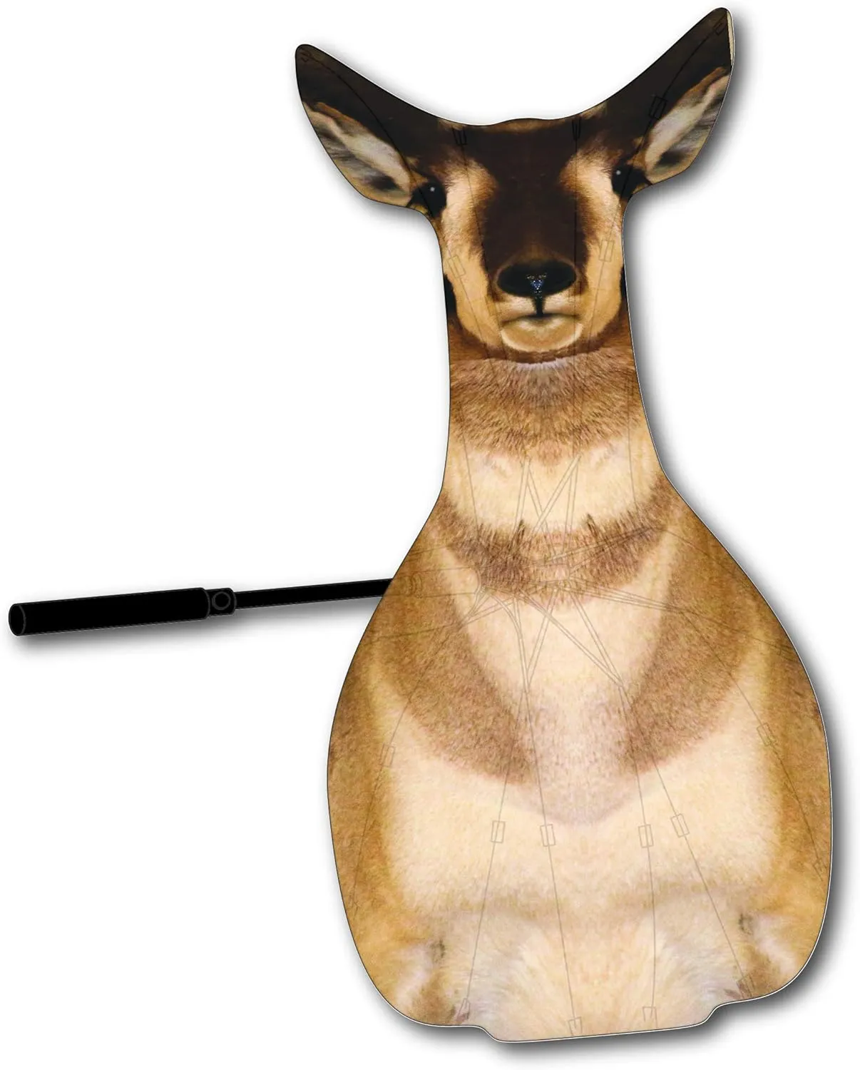 AntelopeFan, 3D Adolescent Antelope Fanning Decoy for Traditional Hunting, Locate & Set Up and Spot & Stalk; Portable and Durable Animal Umbrella with Built-In Ground Stake, Carrying Bag