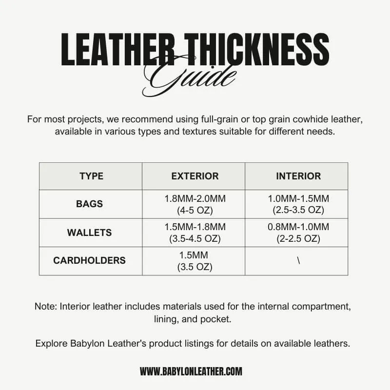 BABYLON™ Leather Pencil Case Student Project Pattern JBX-27