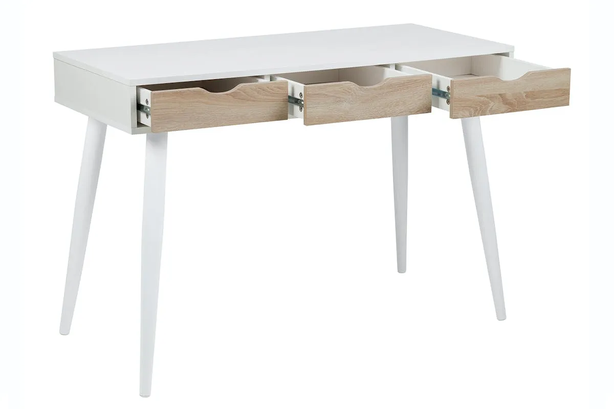 Bea Office Desk | Oak | White