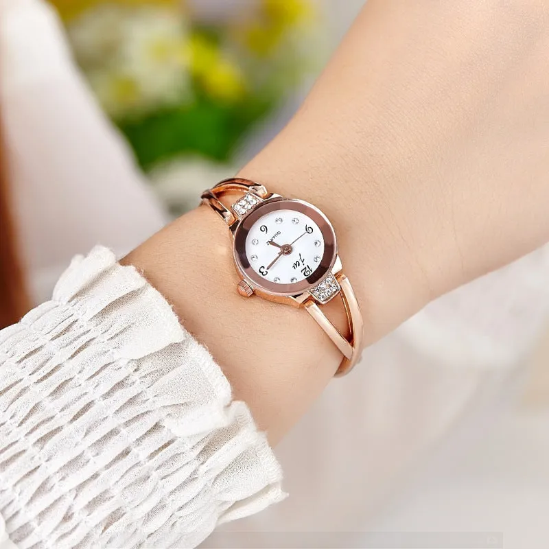 Brand Fashion Watch Women's Decorative Steel Belt Electronic Student Lady Bangle Watch