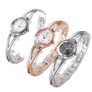 Brand Fashion Watch Women's Decorative Steel Belt Electronic Student Lady Bangle Watch