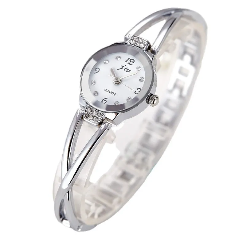 Brand Fashion Watch Women's Decorative Steel Belt Electronic Student Lady Bangle Watch