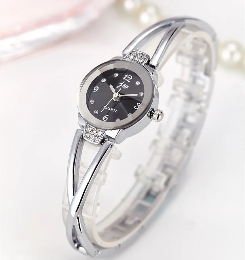 Brand Fashion Watch Women's Decorative Steel Belt Electronic Student Lady Bangle Watch
