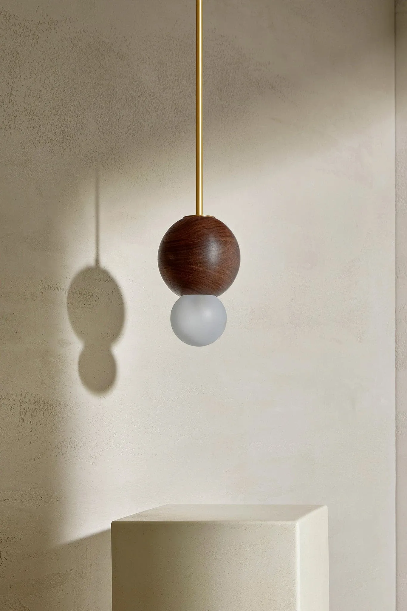 Bright Beads Sphere Pendant Light - Solid Rod