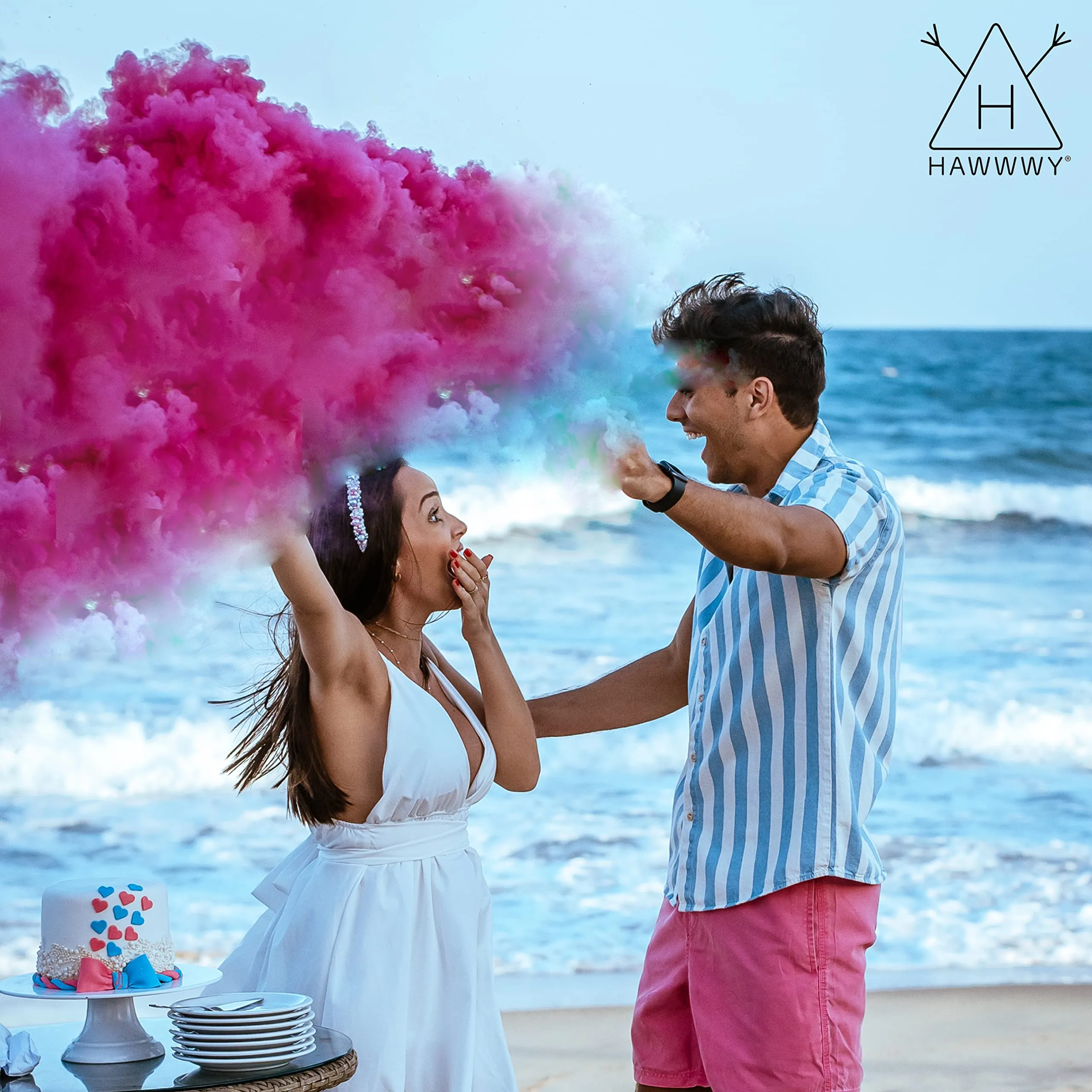 Colorful Powder For Holi Festival, Gender Reveal Powder Burnout Baby Announcement