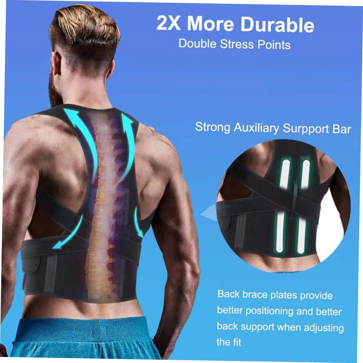 Convenient Brace Posture Daily Use Straightener Full Support for Men Women