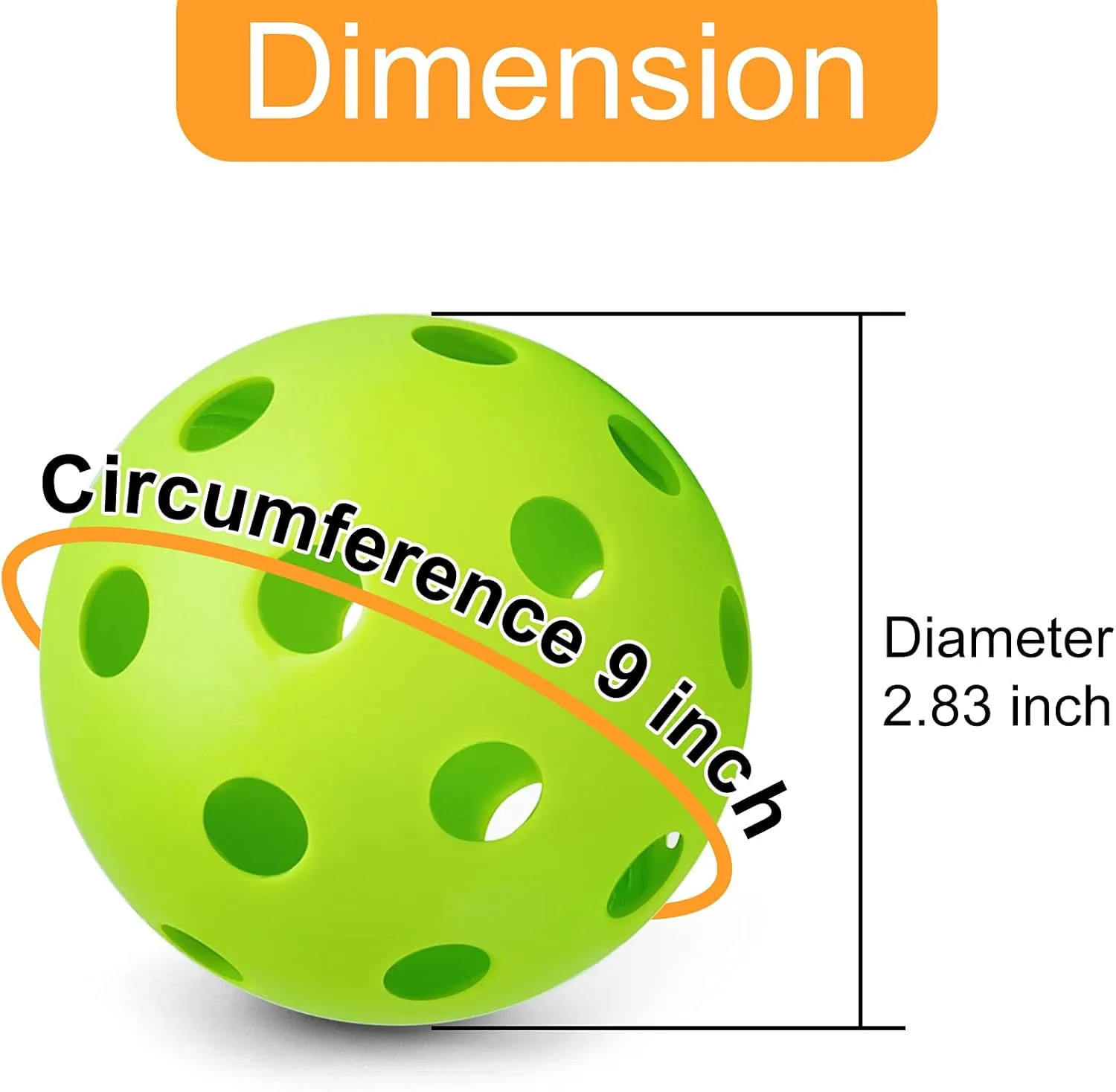 Coopay 24/80 Pack Baseball Practice Balls Plastic Training Balls Lightweight Hollow Softballs for Hitting, Baseball Training Indoor Outdoor Use