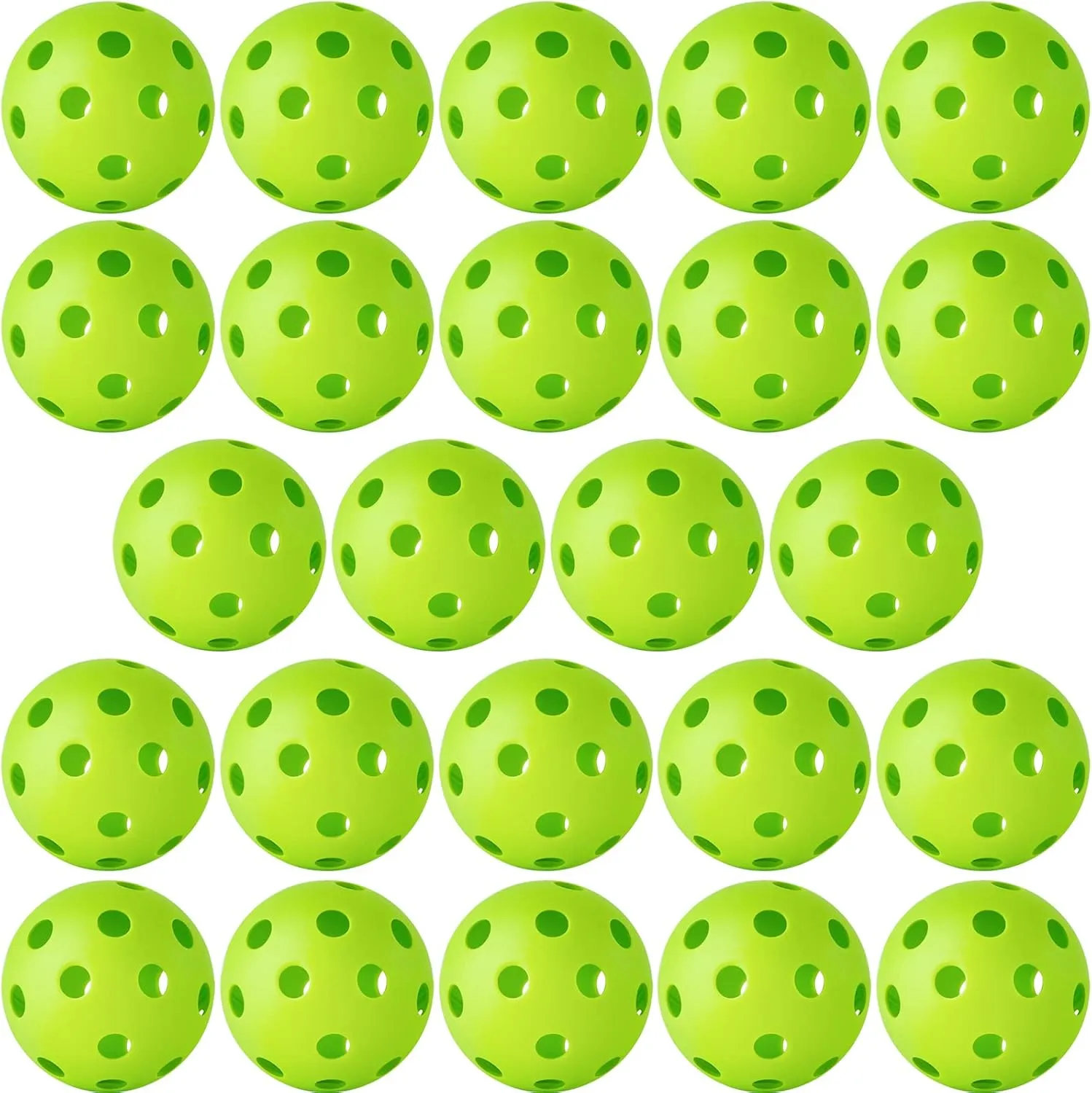 Coopay 24/80 Pack Baseball Practice Balls Plastic Training Balls Lightweight Hollow Softballs for Hitting, Baseball Training Indoor Outdoor Use