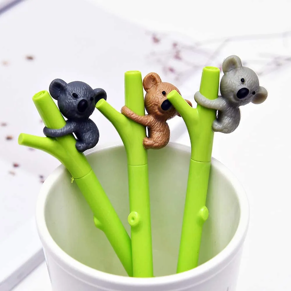 Cute Koala Ballpoint Gel Pen Office School Student Stationery Kids Gift Writing Supplies, 0.5mm (1Pcs)