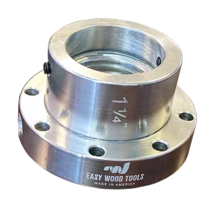 Easy Wood Tools - 1-1/4" - 8 TPI in 2-1/2", 3-1/2", or 4-1/2" Diameter Faceplate