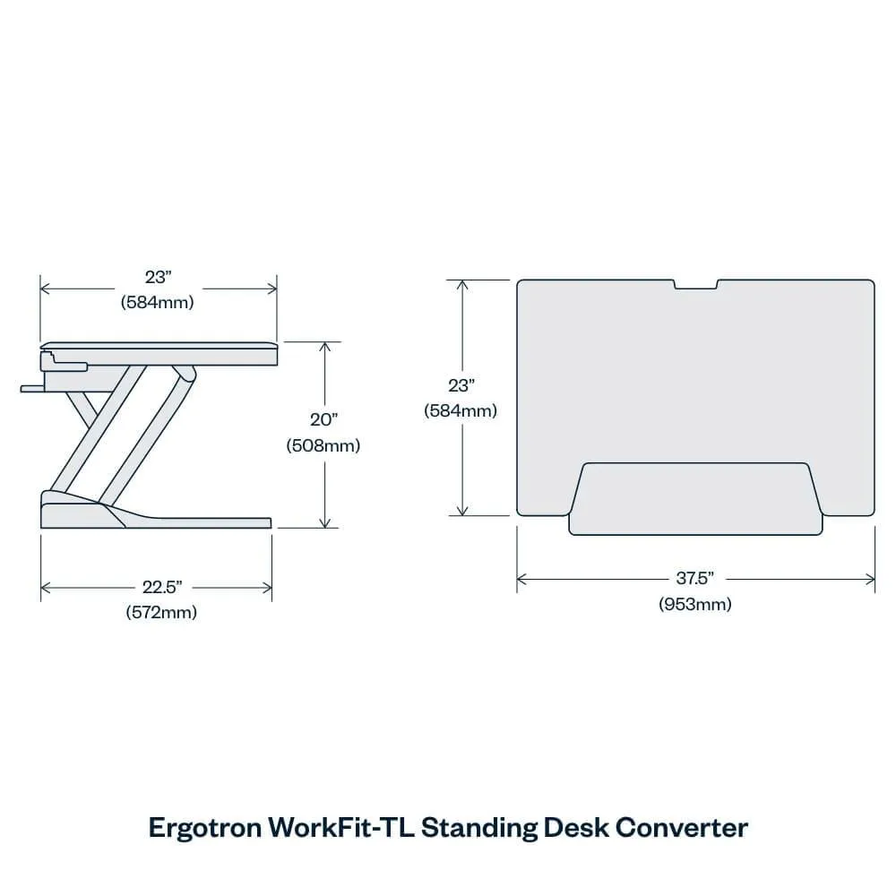 Ergotron WorkFit-T/TL Standing Desk Converter