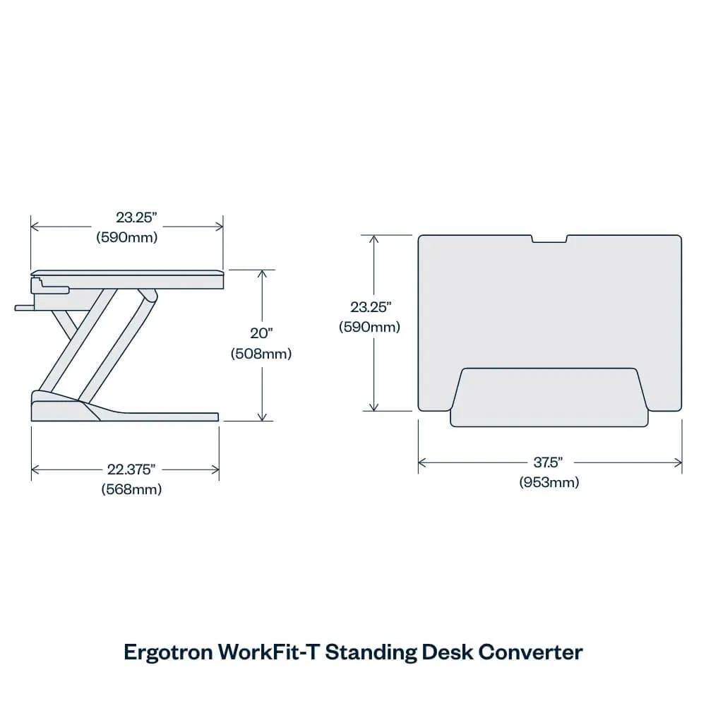 Ergotron WorkFit-T/TL Standing Desk Converter