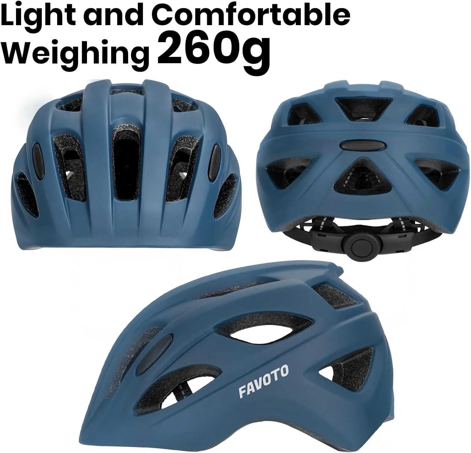 Favoto Kids Bike Helmet, Adjustable and Multi-Sport Safety Helmet for Boys and Girls, Lightweight Cycling Protection