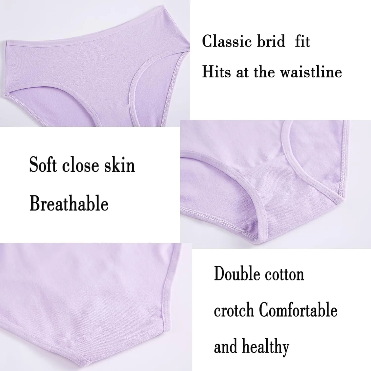 Girls Underwear Comfortable Panties for Teens Girls Briefs