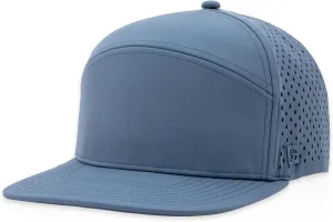 Gresham Flat Bill Hat | Water-Resistant | Snapback | Men & Women | Lightweight & Breathable | Performance Mesh
