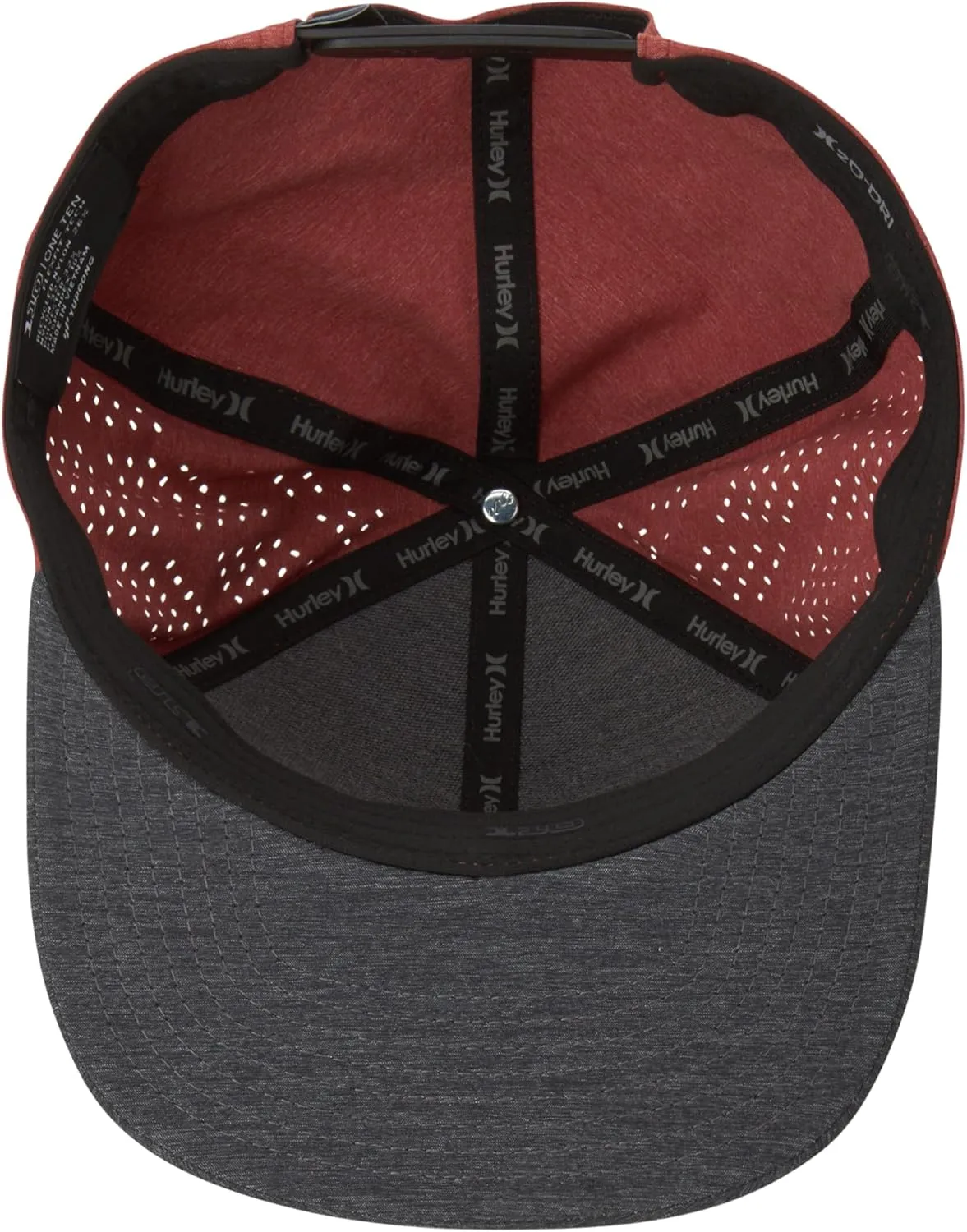 Hurley Mens Hat  Lightweight Phantom Core Snap-Back Baseball Cap