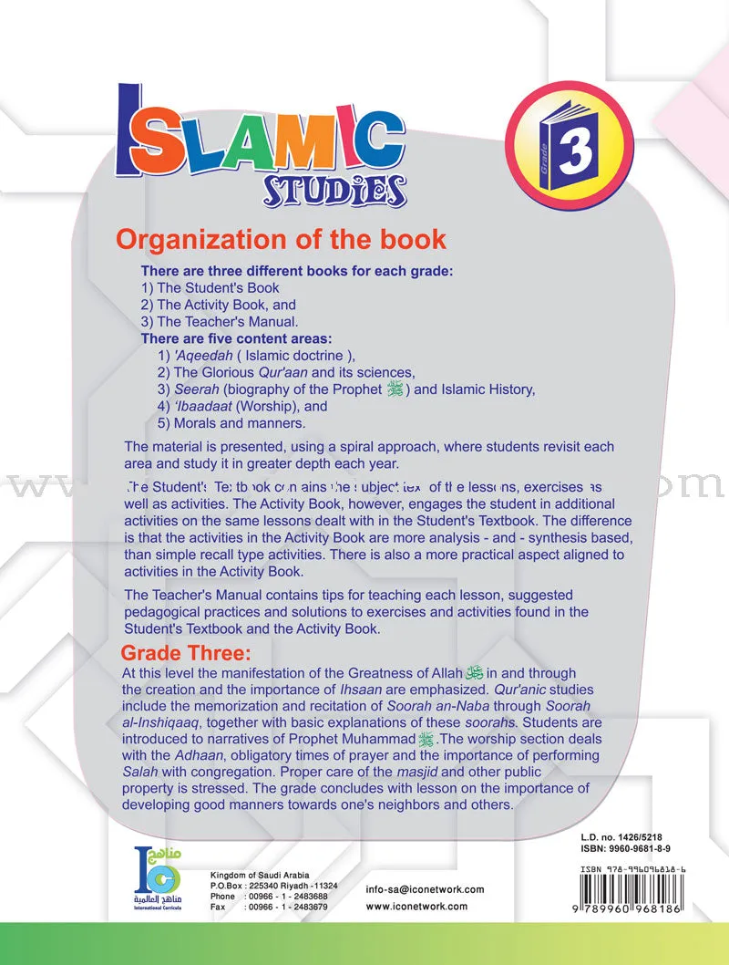ICO Islamic Studies Workbook: Grade 3, Part 2
