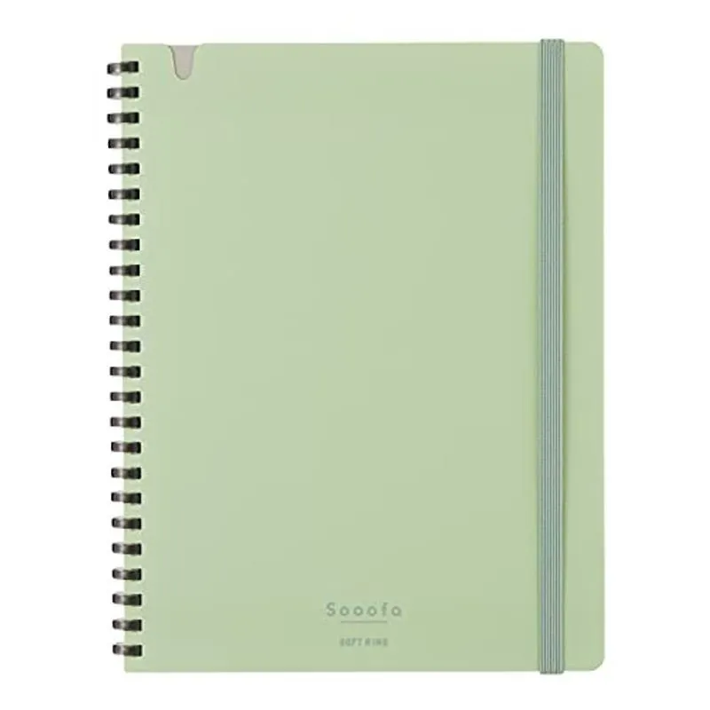 Kokuyo A5 SOOOFA Warm GRAY Soft Ring Notebook 4mm GRID Kokuyo Soft Ring Notebook | SV738S4 80 Sheets