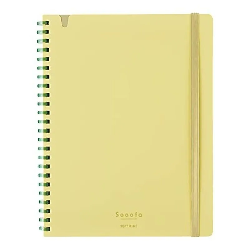 Kokuyo A5 SOOOFA Warm GRAY Soft Ring Notebook 4mm GRID Kokuyo Soft Ring Notebook | SV738S4 80 Sheets