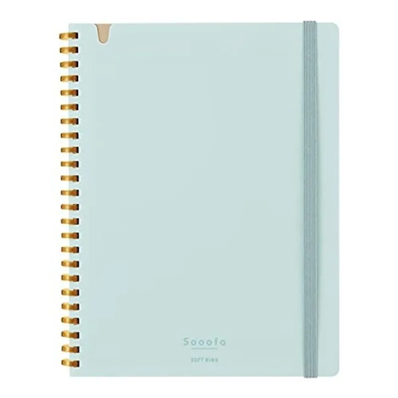 Kokuyo A5 SOOOFA Warm GRAY Soft Ring Notebook 4mm GRID Kokuyo Soft Ring Notebook | SV738S4 80 Sheets