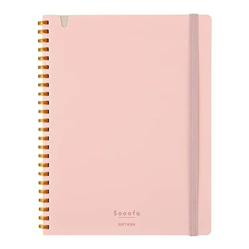 Kokuyo A5 SOOOFA Warm GRAY Soft Ring Notebook 4mm GRID Kokuyo Soft Ring Notebook | SV738S4 80 Sheets