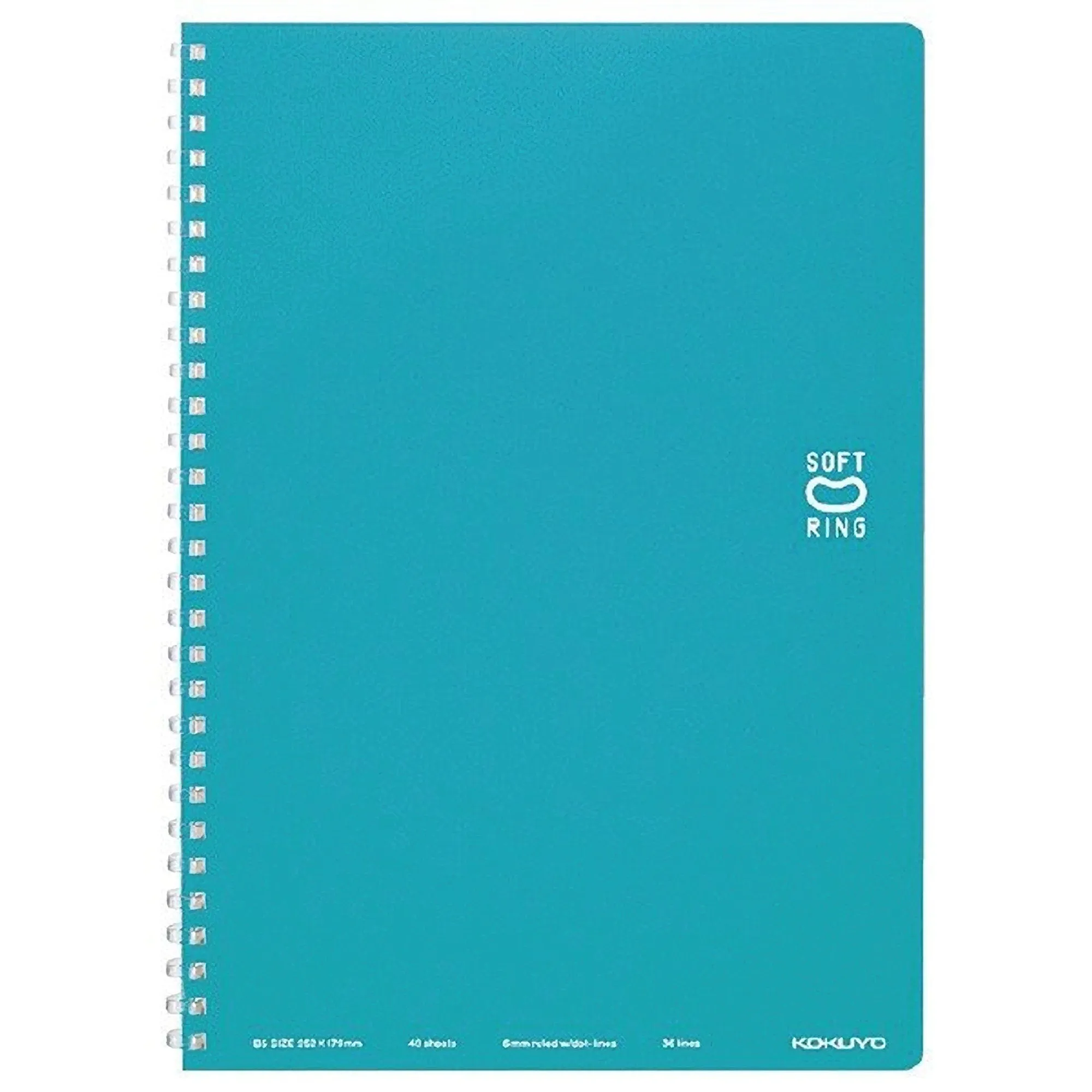 Kokuyo B5 Soft Ring VIOLET Notebook Dotted Line 6mm Rule | 40 Sheets SV301