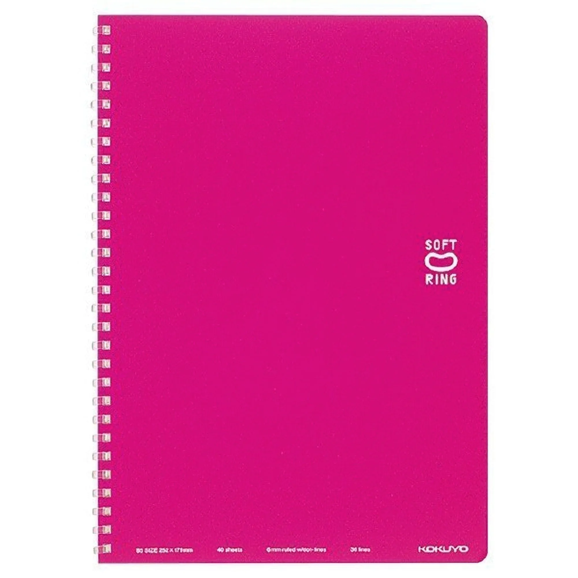 Kokuyo B5 Soft Ring VIOLET Notebook Dotted Line 6mm Rule | 40 Sheets SV301