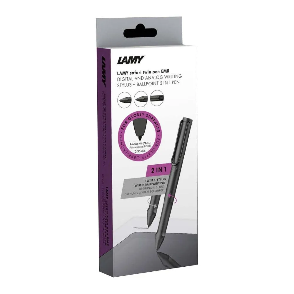 LAMY Digital Writing - Safari Twin Pen EMR - All Black