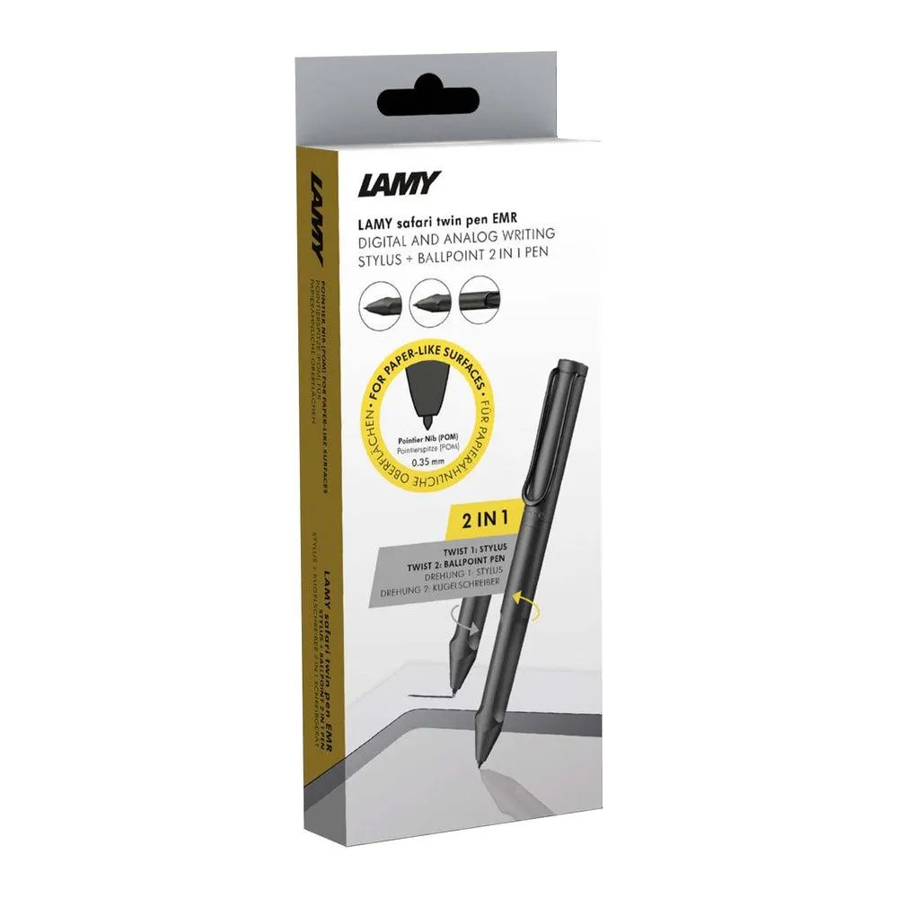 LAMY Digital Writing - Safari Twin Pen EMR - All Black