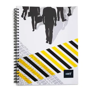 LIGHT® SPIRAL SOFT COVER NOTEBOOK, 9X7INCH 100SHEETS