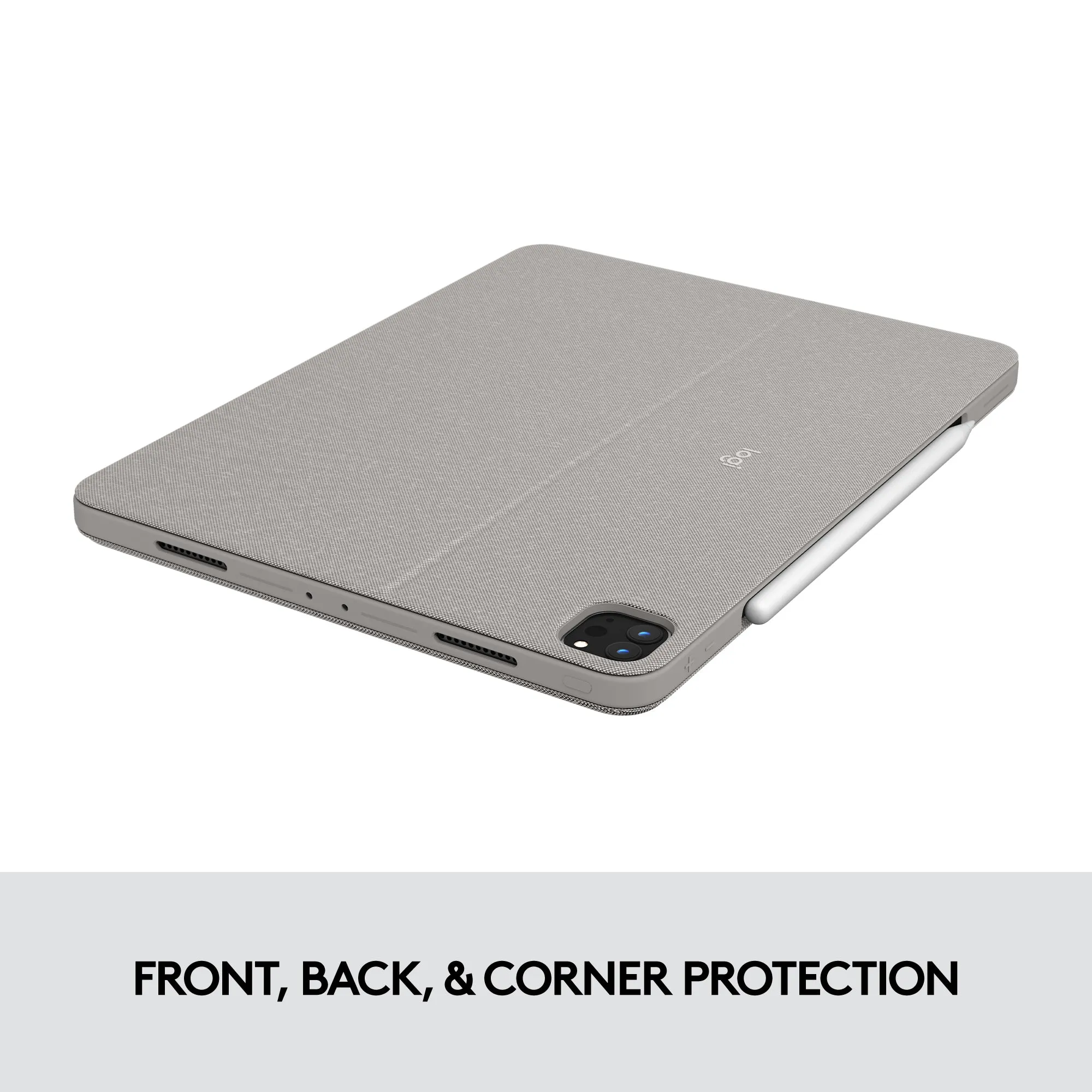 Logitech Combo Touch - Keyboard And Folio Case - With Trackpad - Backlit - Apple Smart Connector - Qwerty - Uk - Sand -