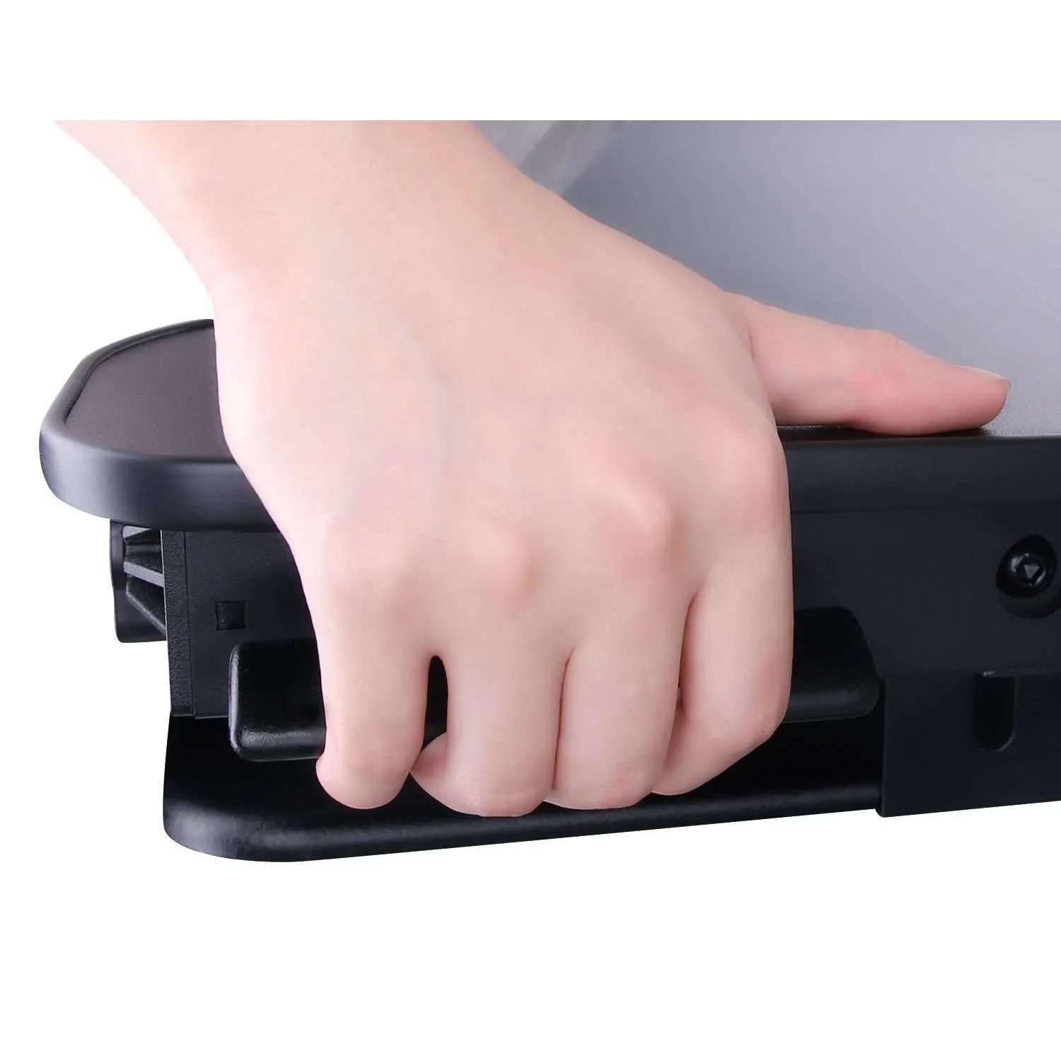 Lorell/Rocelco 37” Deluxe Height Adjustable Standing Desk Converter | Dual Monitor Gas Spring | Large Retractable Keyboard Tray | R DADRB, R DADRG