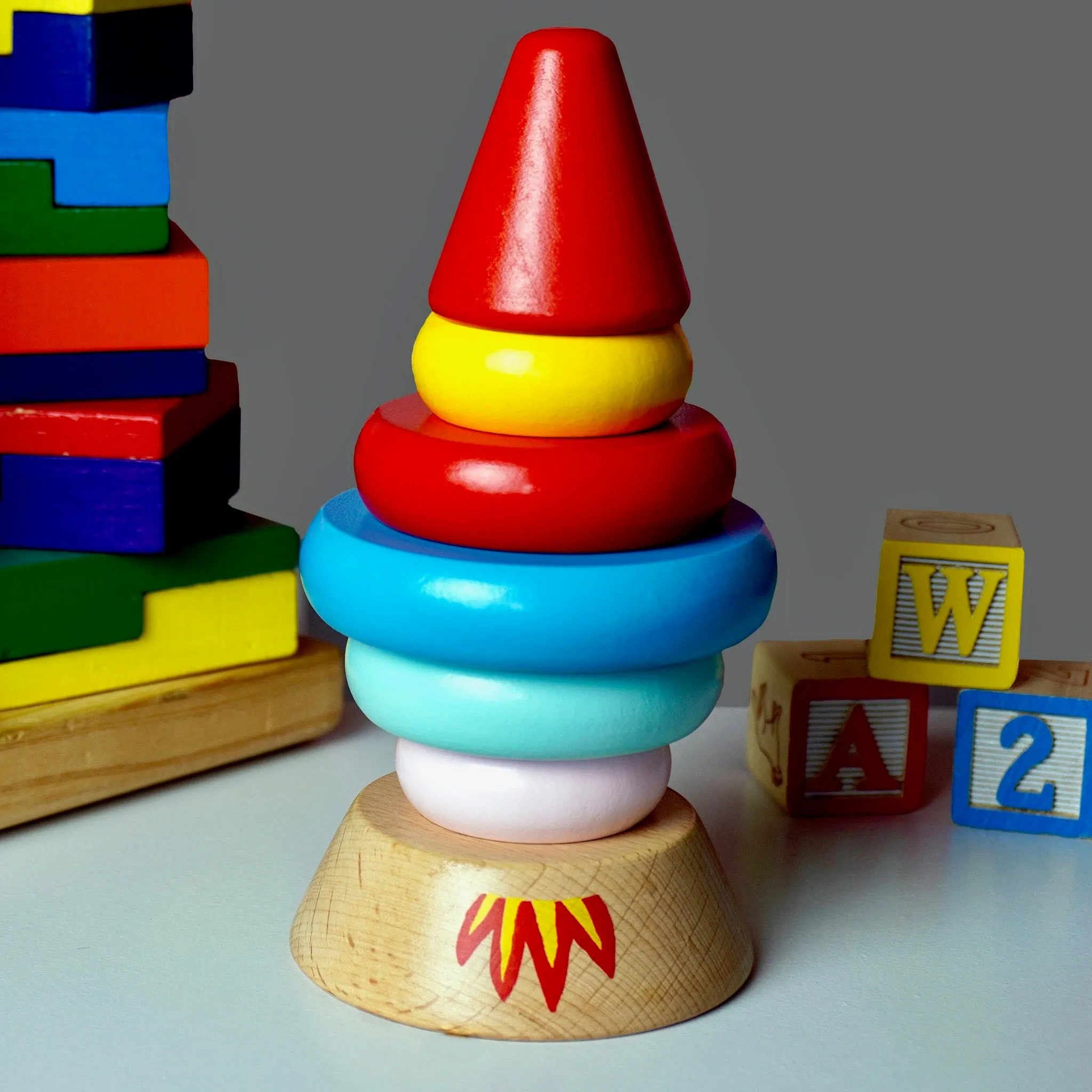 Magnetic Wood Stacker Rocket