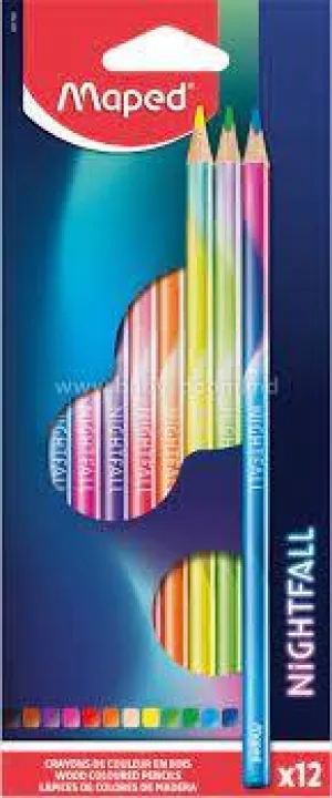 Maped Night Fal Color Pencil 12 Colors Pack