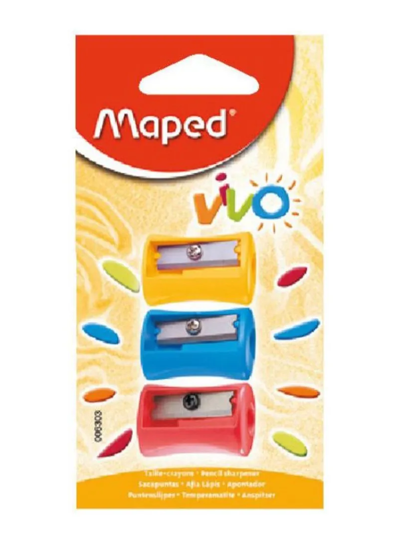 Maped Sharpner 1Hole Vivo Blister Pack